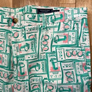Men's Vineyard Vines Kentucky Derby Pants, size 40x30